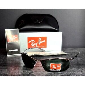 Ray-Ban Sunglasses, RB 3183 004/71 3N Polished Gunmetal, 63-15-125, Half Rim